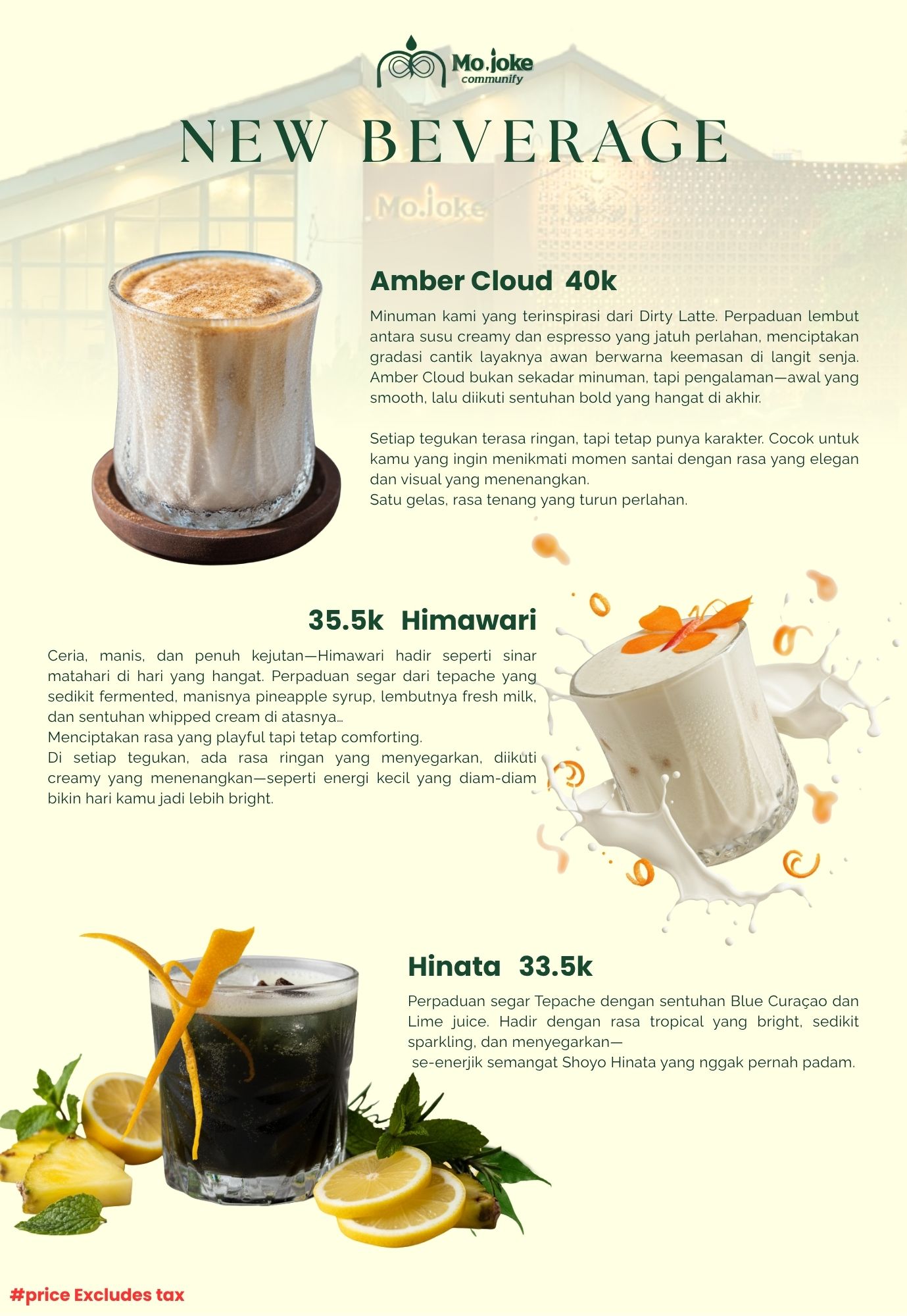 new menu mojoke 2026